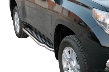 MARCHE-PIEDS INOX Ø50 TOYOTA LC150 5 PORTES 2009+
