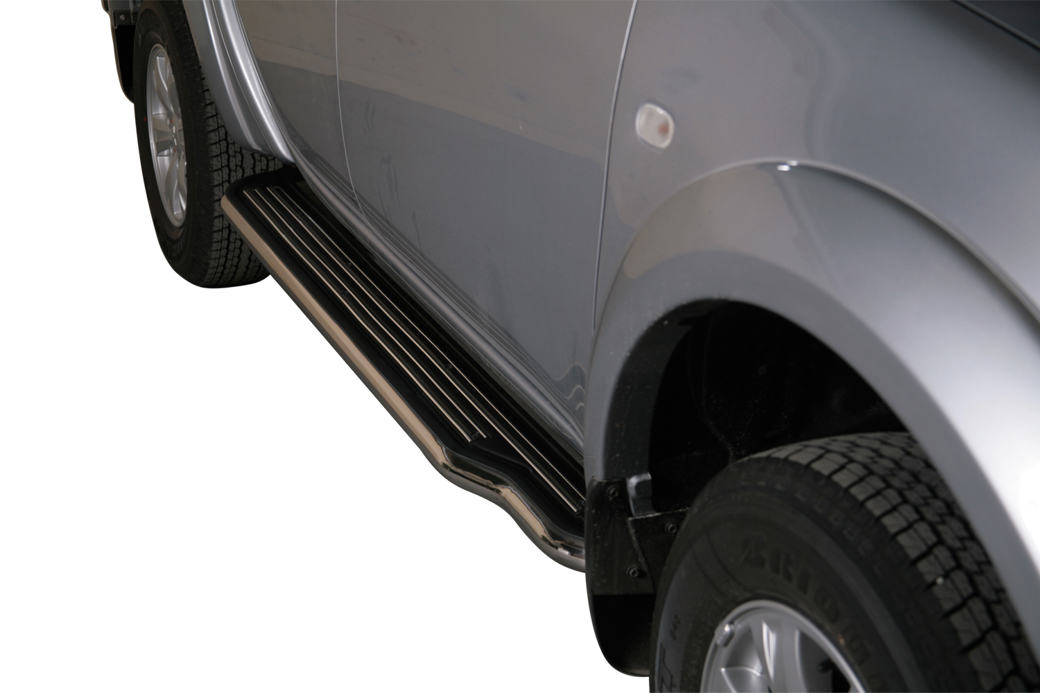 MARCHE-PIEDS INOX Ø50 MITSUBISHI L200 2010/2014 DOUBLE CAB