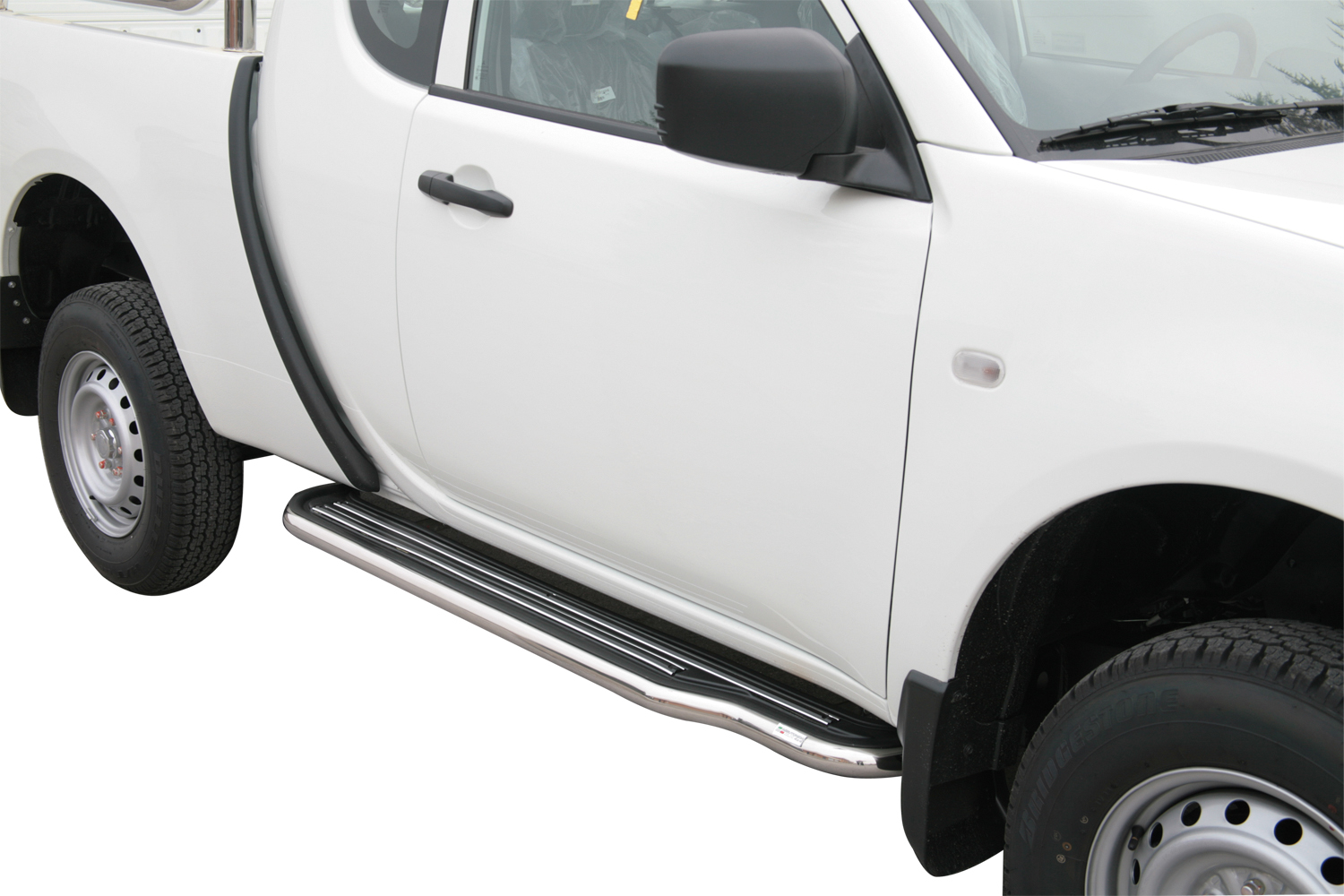 MARCHE-PIEDS INOX Ø50 MITSUBISHI L200 2010/2014 CLUB CAB