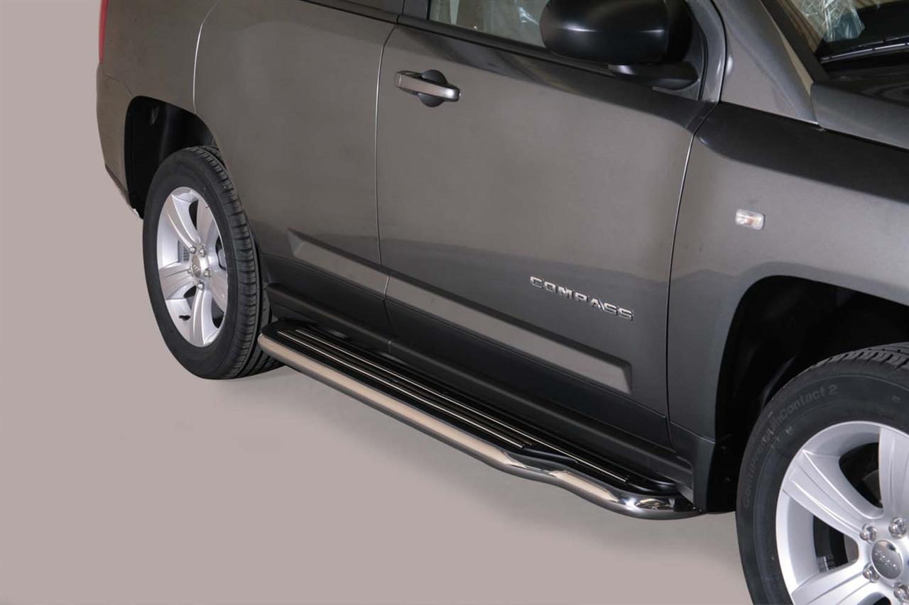 Marche-Pieds Inox Ø50 Jeep Compass 2011/2017