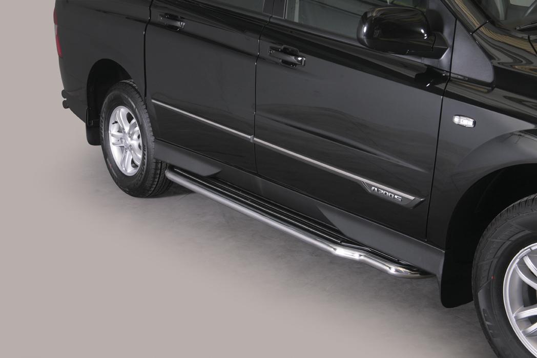 MARCHE-PIEDS INOX Ø50 SSANGYONG ACTYON SPORTS 2012+