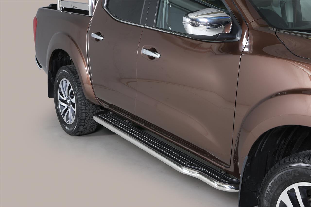 MARCHE-PIEDS INOX Ø50 NISSAN NP300 2016+ DOUBLE CAB