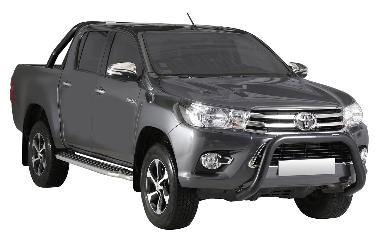 MARCHE-PIEDS INOX Ø50 TOYOTA HILUX 2016+ DOUBLE CAB