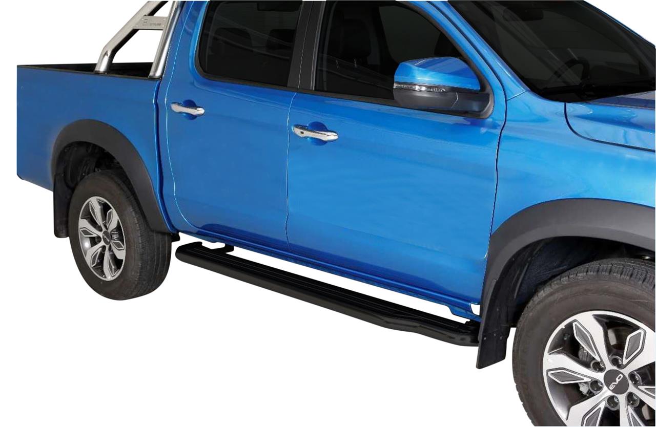 MARCHE-PIEDS THERMOLAQUE NOIR Ø50 DR MOTOR EVO4 DOUBLE CABINE 2022+