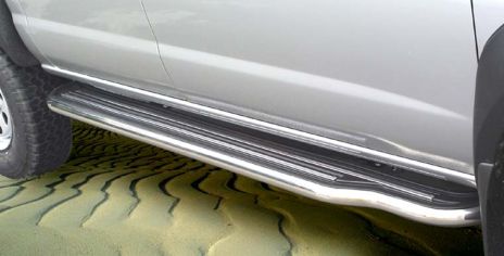 Marche-Pieds Inox Ø50 Nissan Navara Double Cab 1998/2002
