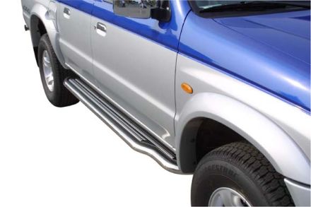 Marche-Pieds Inox Ø50 Mazda B2500 Dble Cab 1999/2006