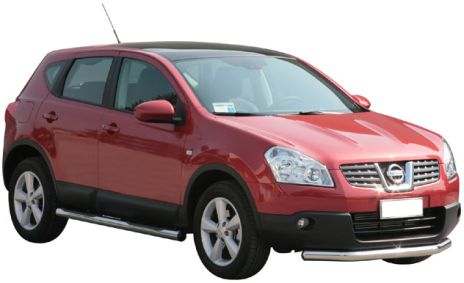 Protection De Pare Choc Avant Ø76 Inox Nissan Qashqai 2007+