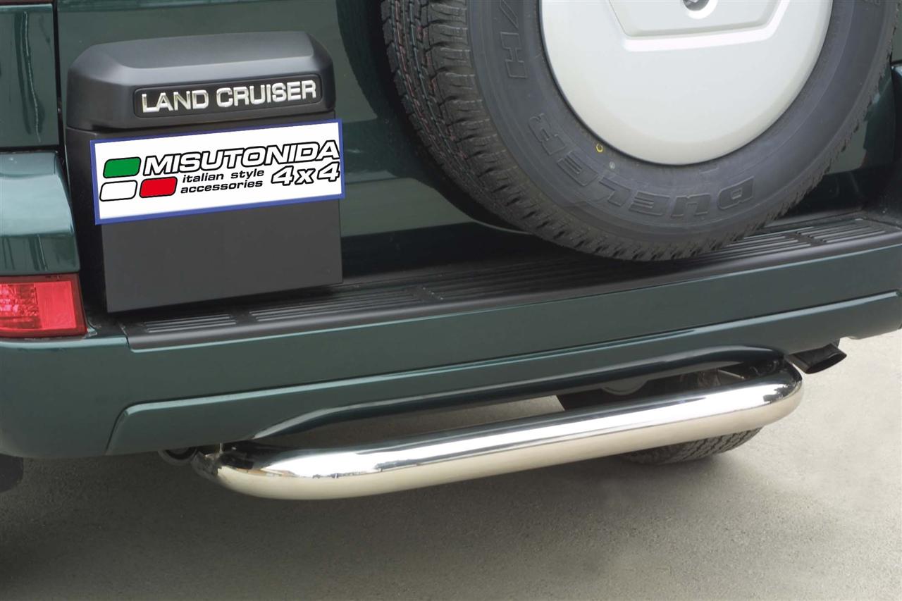 PARE CHOC ARRIERE INOX Ø 76 TOYOTA LAND CRUISER J120/125