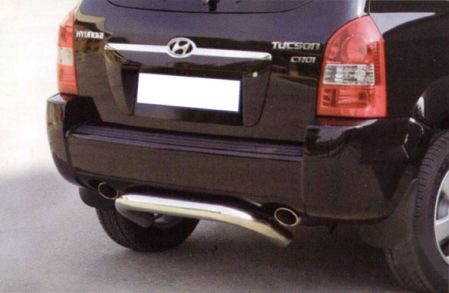 Pare Choc Arriere Inox Ø76 Hyundai Tucson/kia Sportage 2004+
