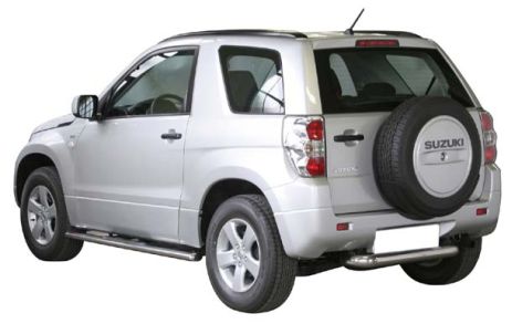 PARE CHOC ARRIERE INOX Ø 76 SUZUKI GRAND VITARA 2005/2009 5 PORTES