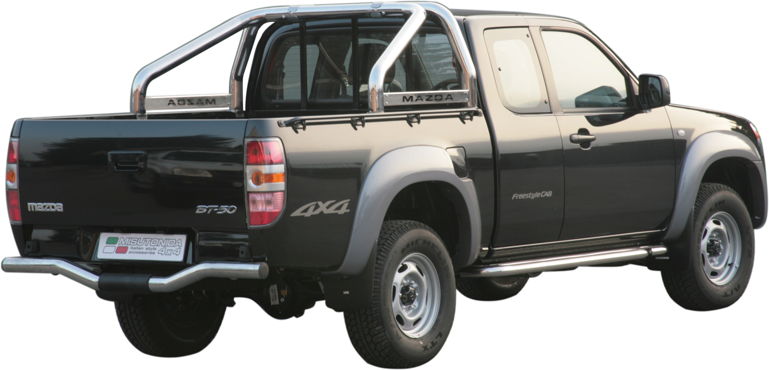 PARE CHOC ARRIERE INOX Ø 76 MAZDA BT50 2007/2008