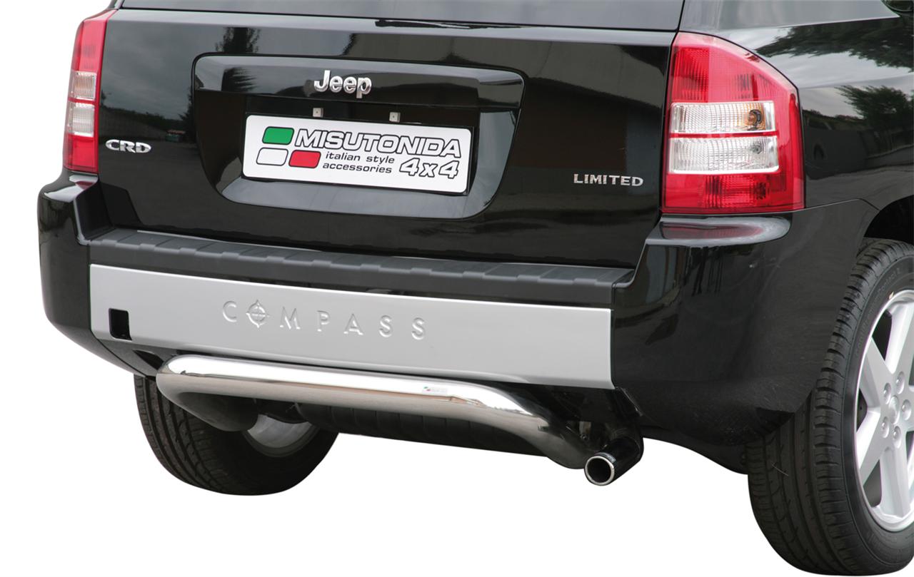 PARE CHOC ARRIERE INOX Ø 76 JEEP COMPASS 2007/2010