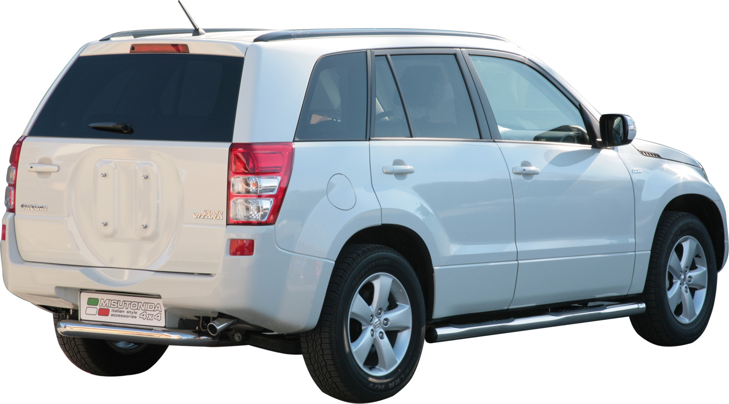 PARE CHOC ARRIERE INOX Ø 76 SUZUKI GRAND VITARA 5 PORTES 2009+
