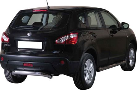 PARE CHOC ARRIERE INOX Ø 76 NISSAN QASHQAI 2010/2013
