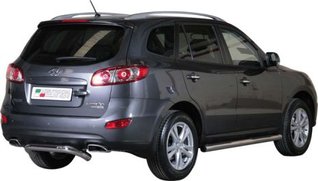 PARE CHOC ARRIERE INOX Ø 76 HYUNDAI SANTA FE 2010/2011