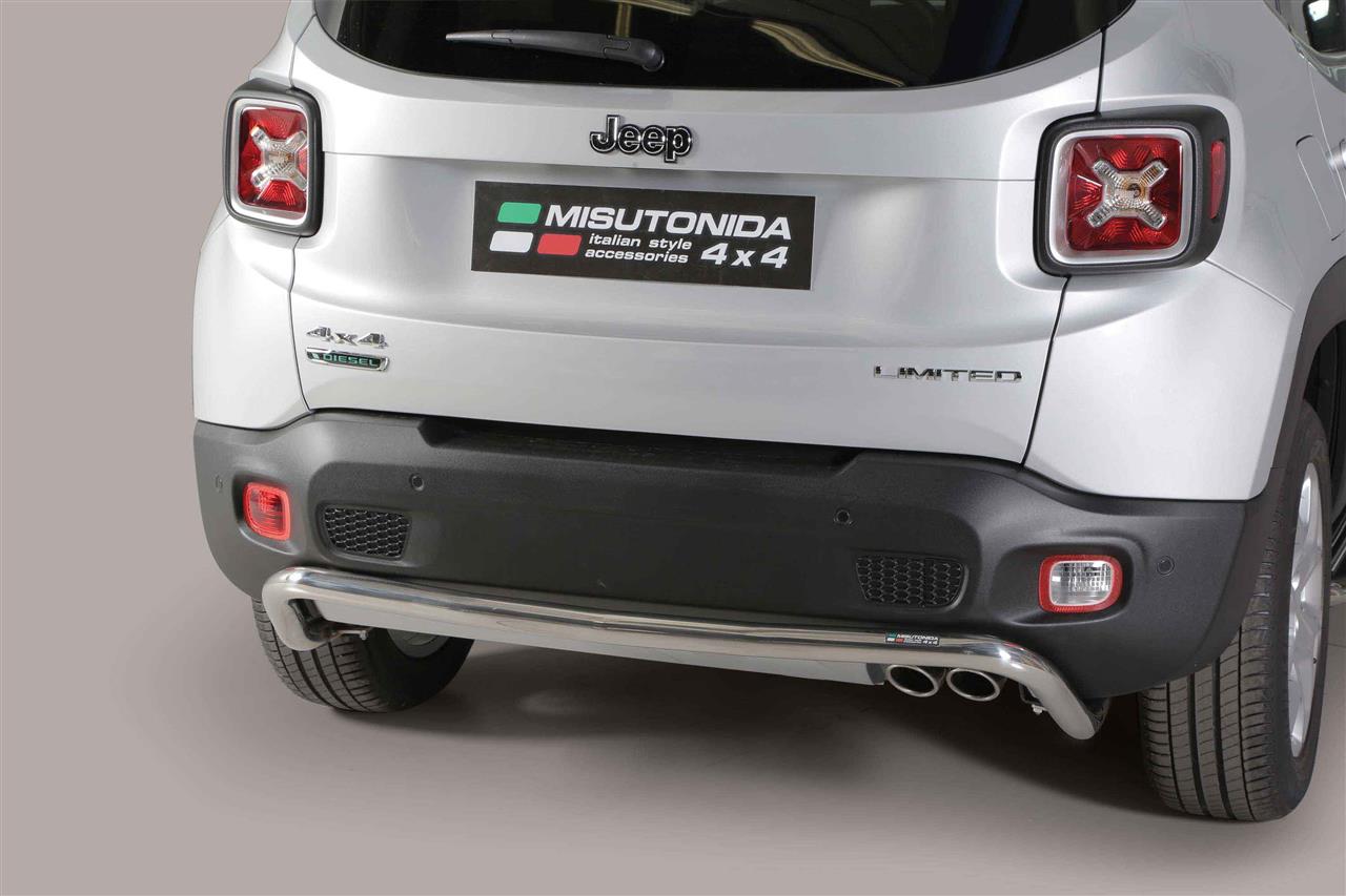 PARE CHOC ARRIERE INOX Ø 50 JEEP RENEGADE 2014+ (inclus TrailHawk)