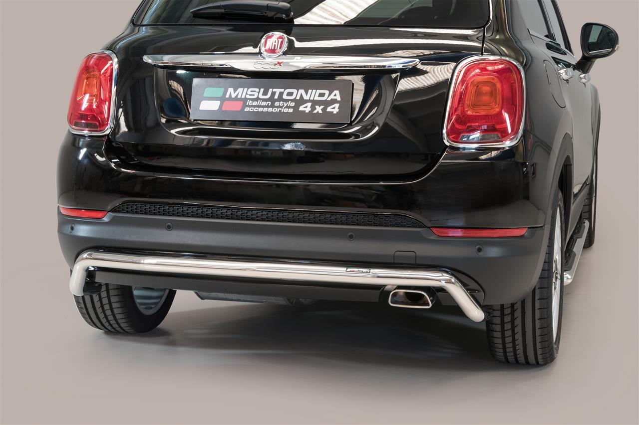 PARE CHOC ARRIERE INOX Ø 76 FIAT 500 X 2015+