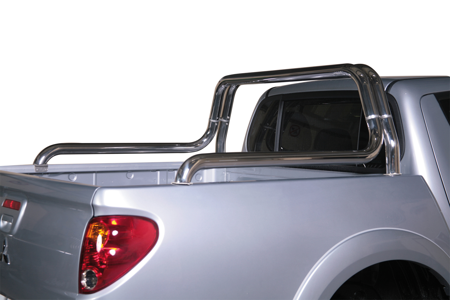 ROLL BAR INOX DBL TUBE Ø 63 MITSUBISHI L200 2010/2014 CLUB CAB