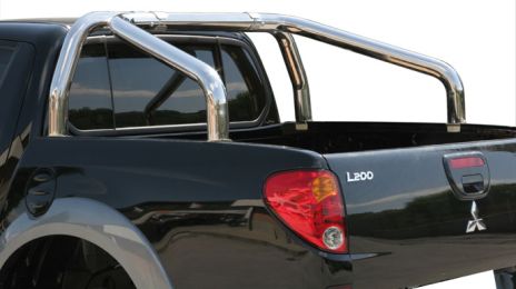 ROLL BAR INOX DBL TUBE Ø 76 MITSUBISHI L200 06/09 DB CAB (bord benne)