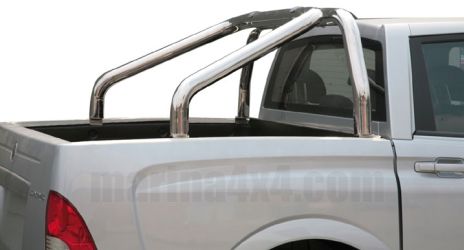 ROLL BAR INOX DBL TUBE Ø 76 SSANGYONG ACTYON SPORTS (bord benne) 07+ 