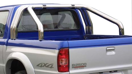 ROLL BAR INOX TRI TUBE Ø 76 MAZDA B2500 (fixation bord benne) 1999/06