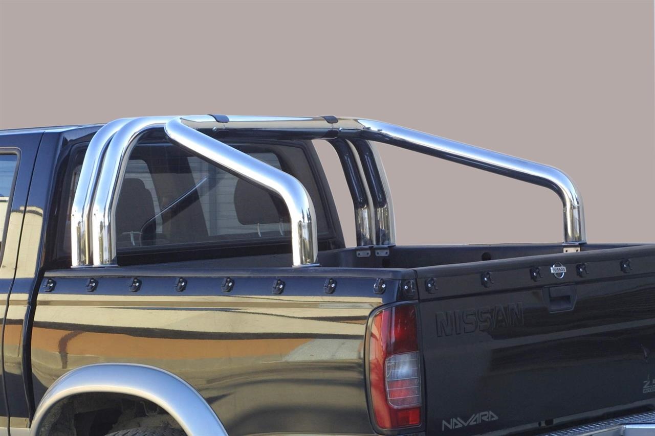 ROLL BAR INOX TRI TUBE Ø 76 MITSUBISHI L200 2006/2009 CLUB CAB (bord benne)
