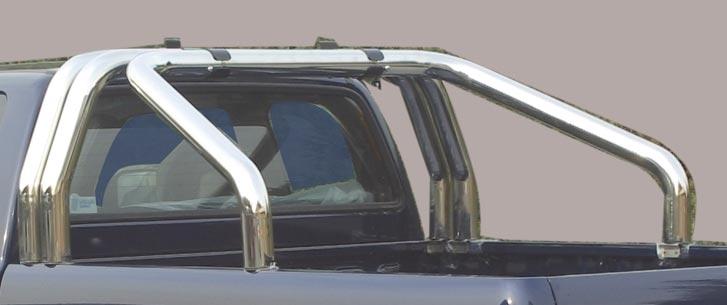 ROLL BAR INOX TRI TUBE Ø 76  SSANGYONG ACTYON SPORTS 2012+