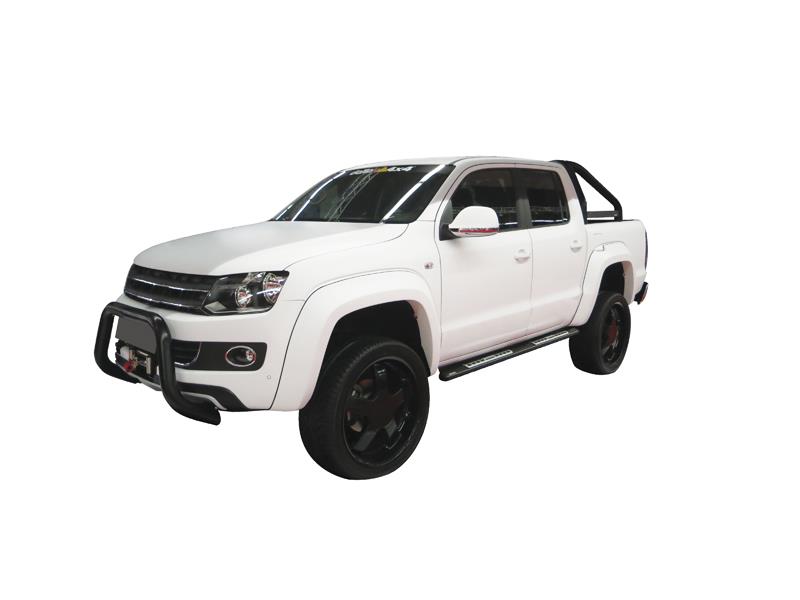 ROLL BAR INOX DBL TUBE Ø 76 TOYOTA HILUX 2016+ AVEC BARRE