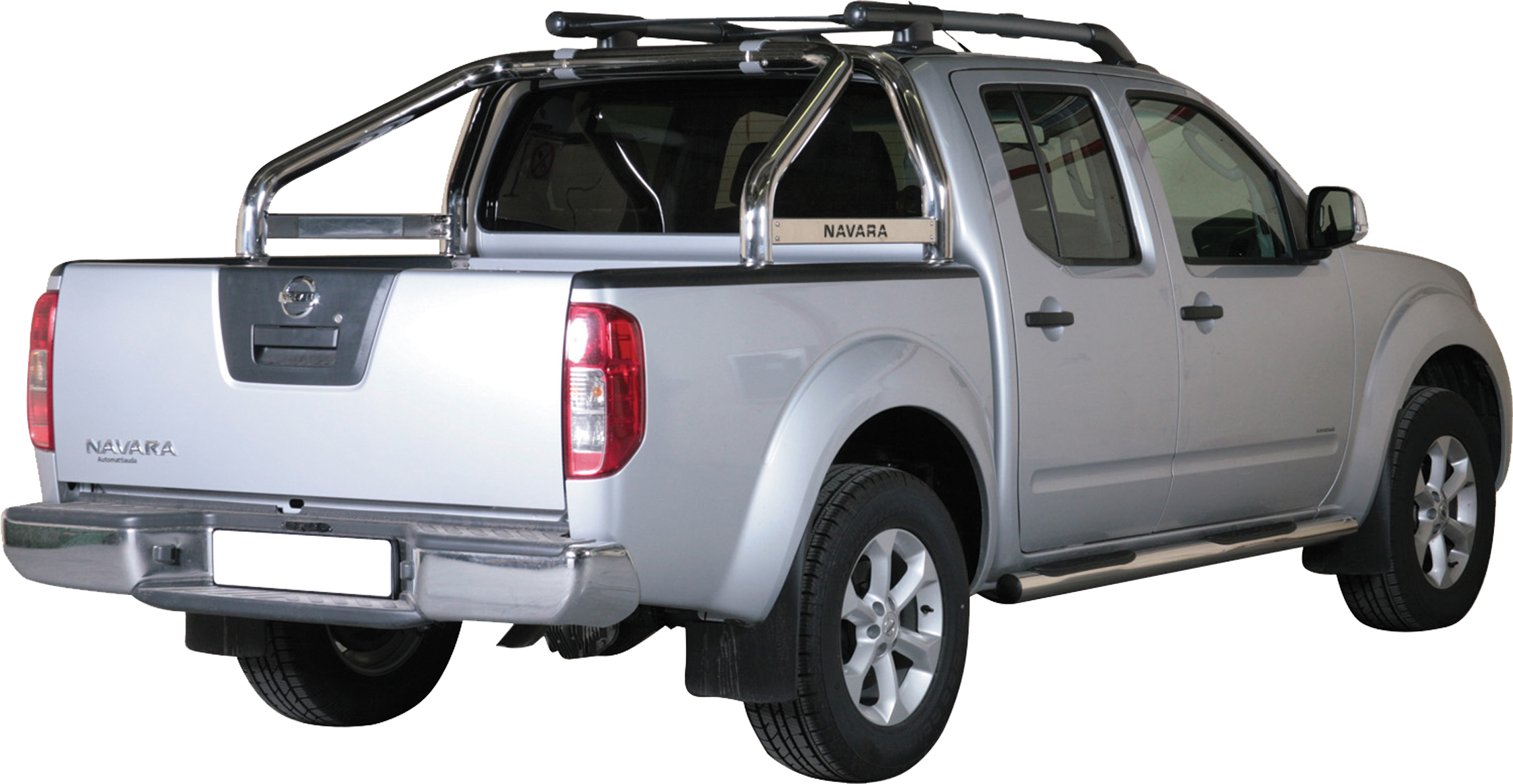 ROLL BAR INOX DBL TUBE Ø 76 NISSAN NAVARA D40 05/15 AVEC MARQUAGE