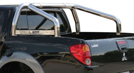 ROLL BAR INOX DBL TUBE Ø 76 MITSUBISHI L200 2006/2009 DB CAB (bord benne)