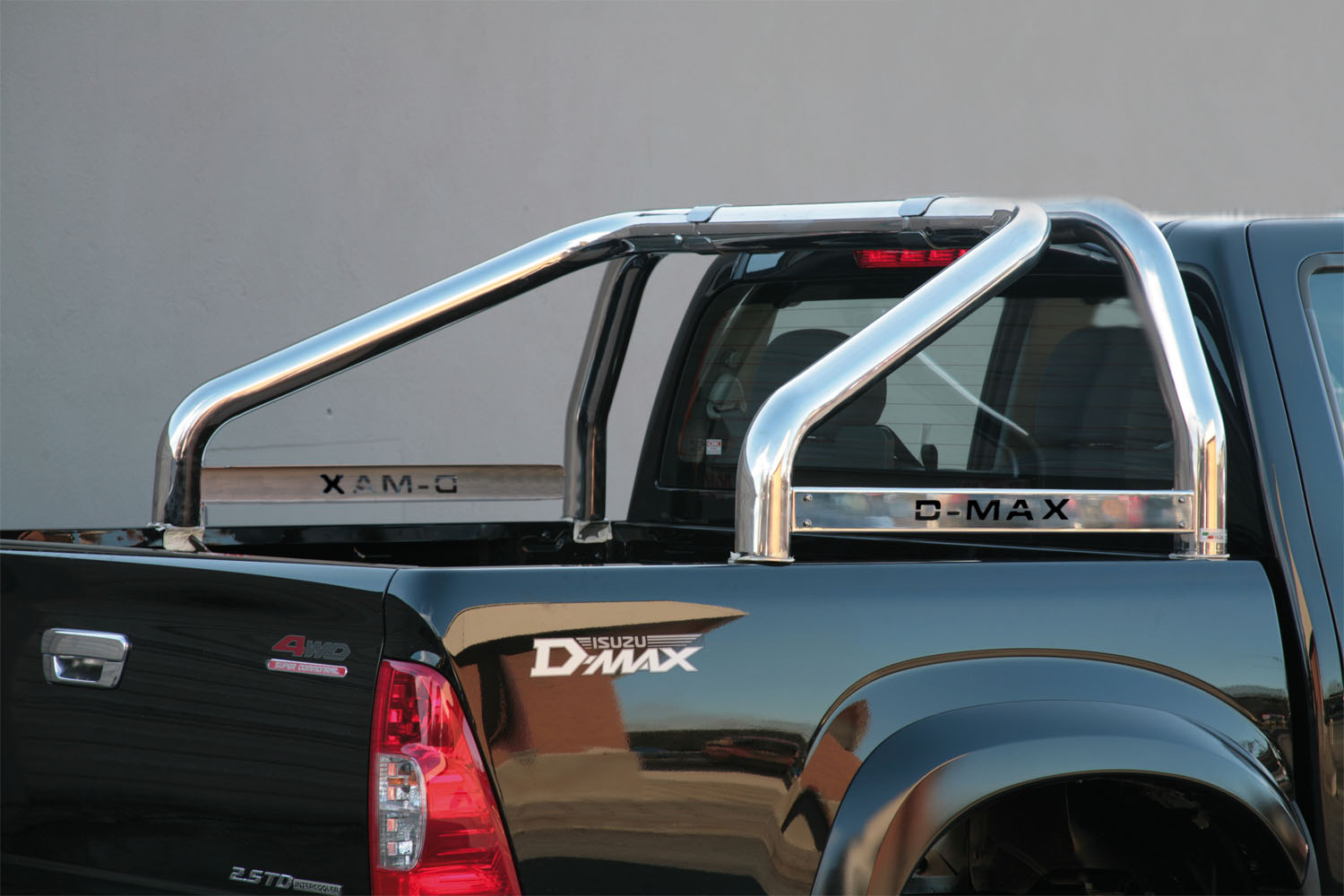 ROLL BAR INOX DBL TUBE Ø 76 ISUZU DMAX 2003/2011 AVEC MARQUAGE