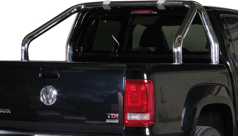 ROLL BAR INOX DBL TUBE Ø 76 VOLKSWAGEN AMAROK 2010+ AVEC MARQUAGE