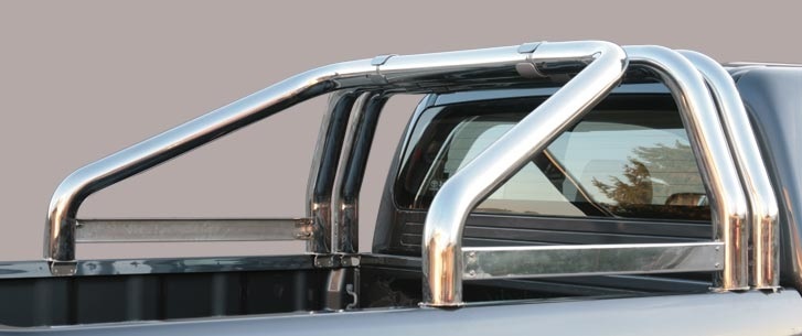 ROLL BAR INOX TRIPLE TUBES Ø 76 MITSUBISHI L200 2006/2009 AV MARQU CLUB CAB