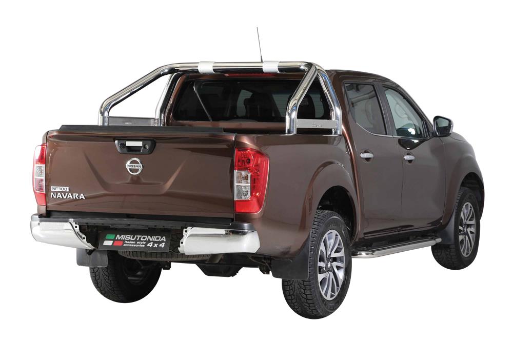 ROLL BAR INOX DOUBLE TUBE Ø 76 RENAULT ALASKAN 2016+ AVEC MARQUAGE