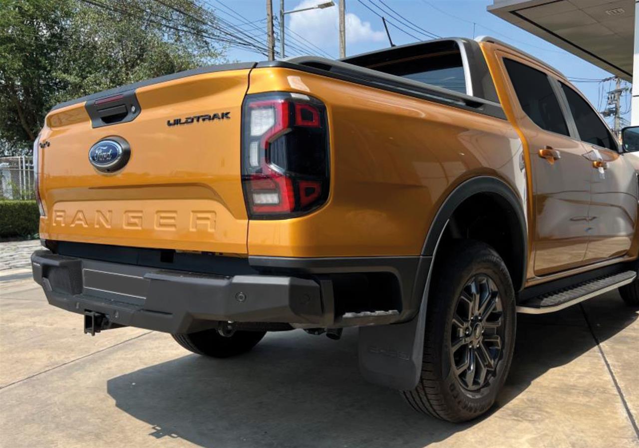 PARE CHOC ARRIERE ALUMINIUM 6MM FORD RANGER 2023+ SANS LEDS