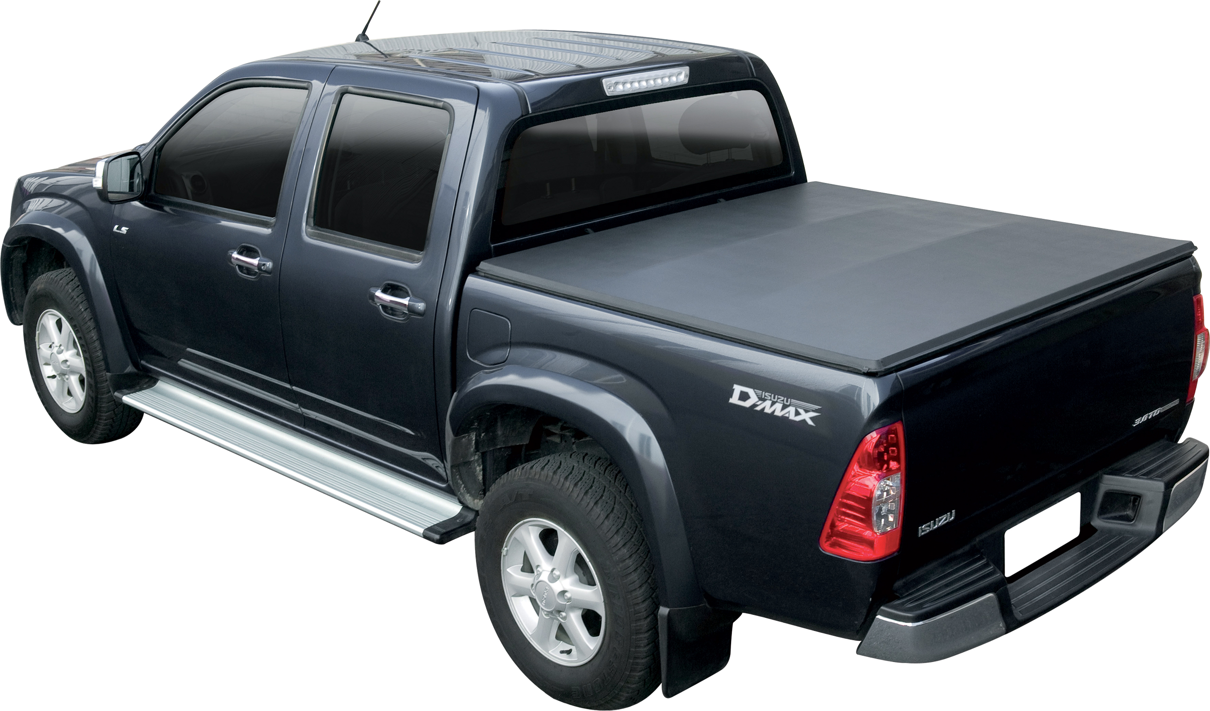 BACHE PLATE NOIRE ISUZU D-MAX 2012/2020 SPACE CAB