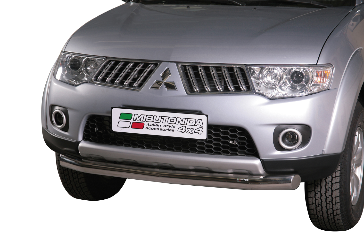 TUBE PROTECTION AVANT INOX Ø 76 MITSUBISHI L200 2010/2014