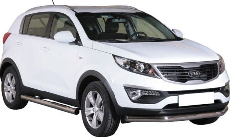 TUBE PROTECTION AVANT INOX Ø 76 KIA SPORTAGE 2010+