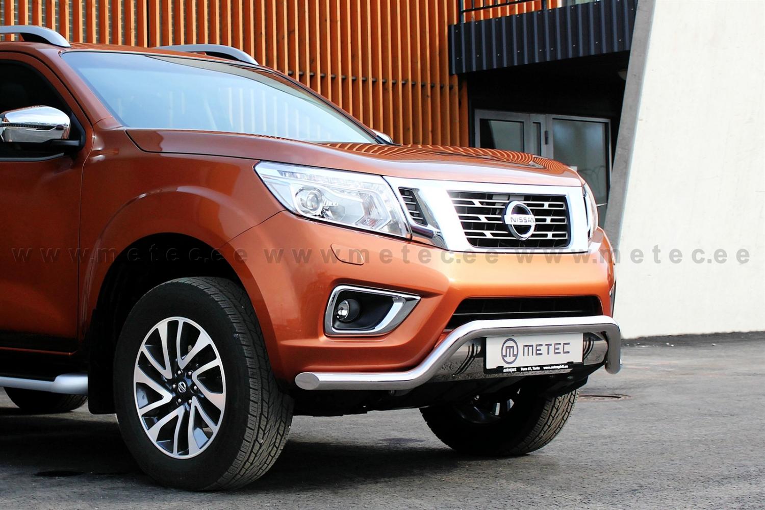 TUBE PROTECTION AVANT INOX Ø 76 NISSAN NAVARA NP300 2016+