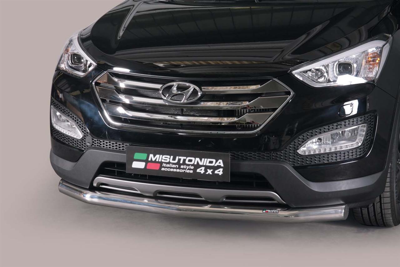 TUBE PROTECTION AVANT INOX  Ø 76 HYUNDAI SANTA FE 2012+