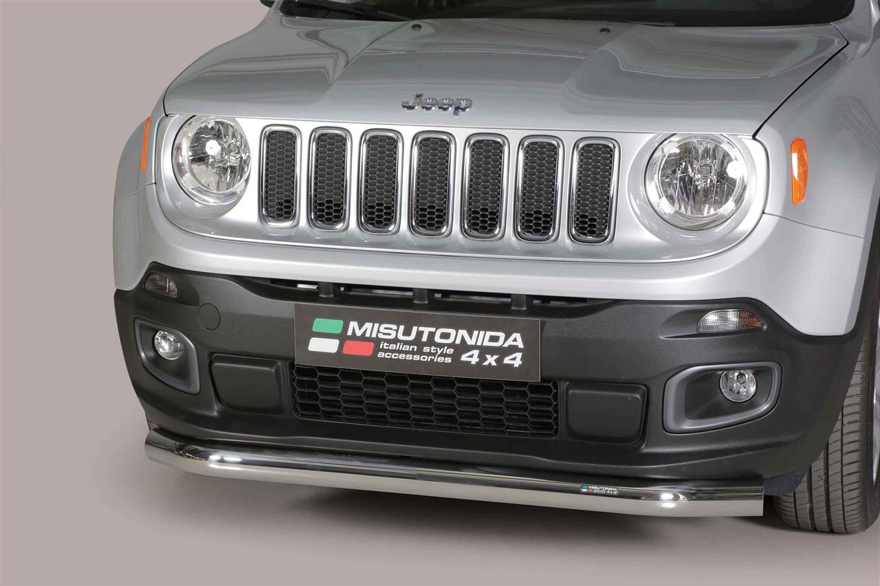 TUBE PROTECTION AVANT INOX Ø 76 JEEP RENEGADE 2014+