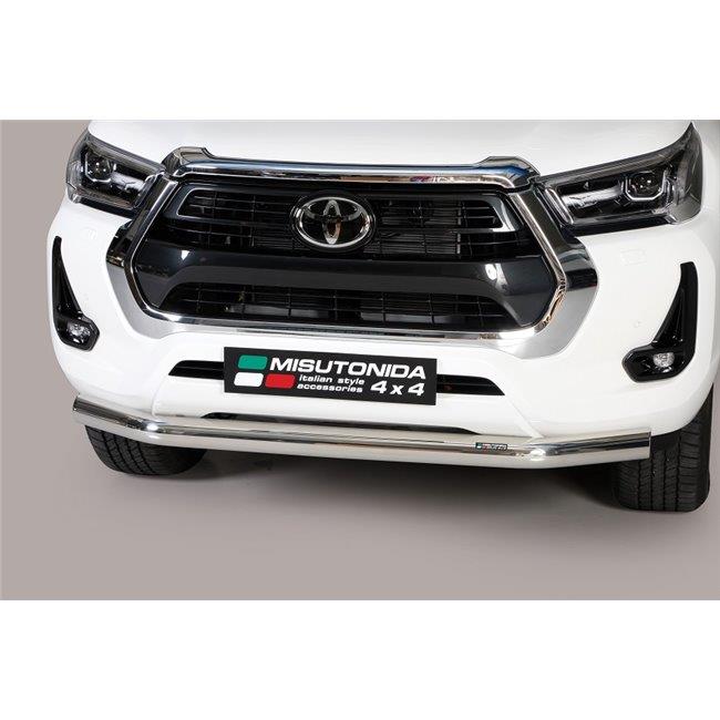 TUBE PROTECTION AVANT INOX Ø63 TOYOTA HILUX 2021+