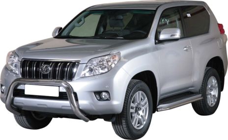 TUBES PROTECTION MARCHE-PIEDS INOX Ø 40 TOYOTA LAND CRUISER 150 /3 PORTES 2009+