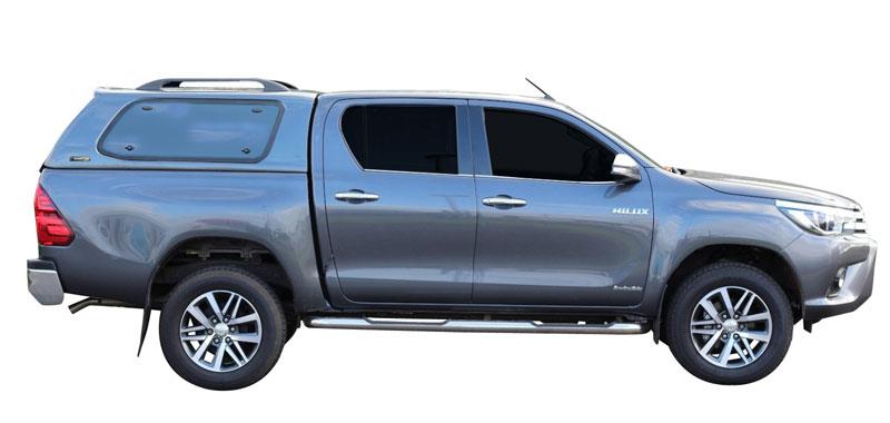 HARD TOP SLINE SP TOYOTA HILUX 2016+ EXTRA CAB - AVEC PORTES LATERALES PAPILLON - BRONZE 6X1 