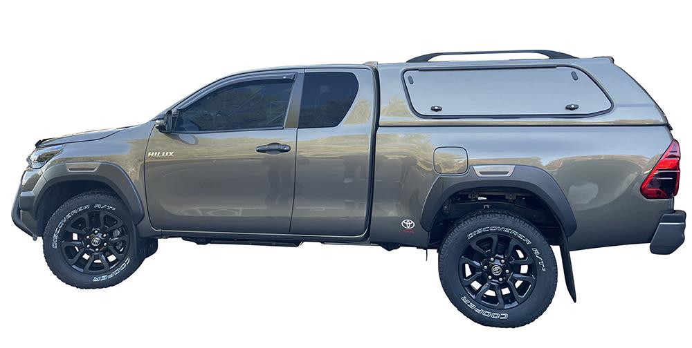 HARD TOP SLINE SP TOYOTA HILUX 2016+ EXTRA CAB - AVEC PORTES LATERALES PAPILLON - ORANGE 4R8