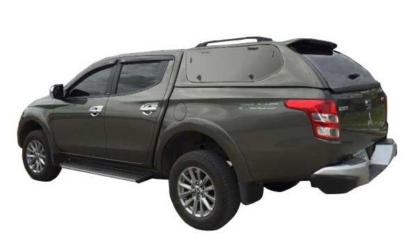 HARD TOP SLINE SP MITSUBISHI L200 / FIAT FULLBACK 2016+ DOUBLE CAB - PORTES PAPILLON - GRIS U25