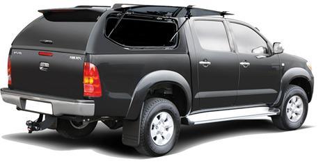 HARD TOP SLINE SP TOYOTA VIGO  2005/2015  DOUBLE CAB VITRES PAPILLON GRIS 1E9