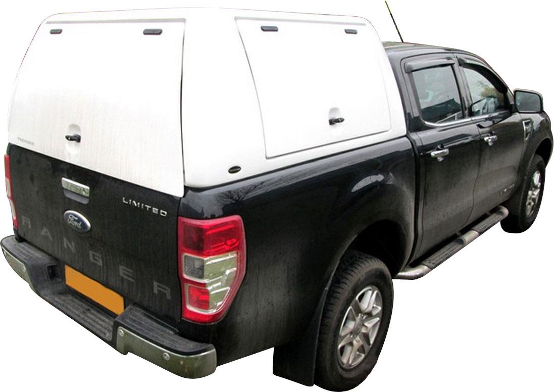 HARD TOP TOIT HAUT UTILITAIRE FORD RANGER 2012/2023 - SINGLE CAB - AVEC PORTES LATERALES PAPILLON 