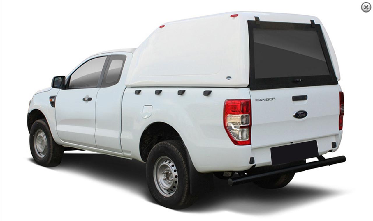 HARD TOP TOIT HAUT UTILITAIRE FORD RANGER 2012/2022 - SUPER CAB - SANS OUVERTURES LATERALES
