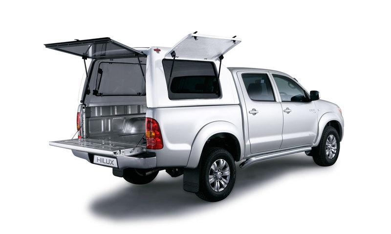 HARD TOP TOIT HAUT UTILITAIRE TOYOTA HILUX/VIGO 2005/2015 DBL CAB avec ouvertures